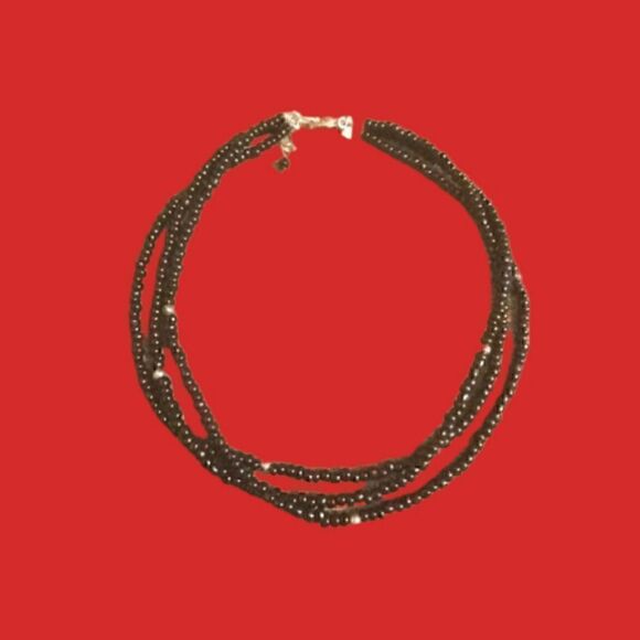 Silpada sterling silver multi strand beaded choker necklace RETIRED? NWOT - Picture 1 of 3